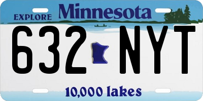 MN license plate 632NYT