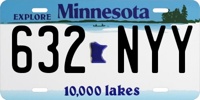 MN license plate 632NYY