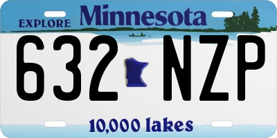 MN license plate 632NZP