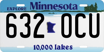 MN license plate 632OCU