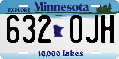 MN license plate 632OJH