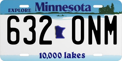 MN license plate 632ONM