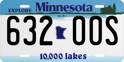 MN license plate 632OOS