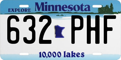 MN license plate 632PHF