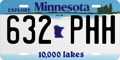 MN license plate 632PHH