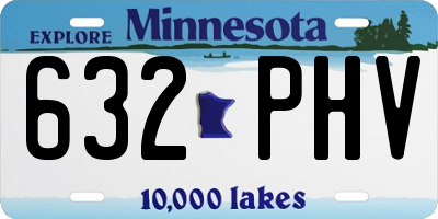 MN license plate 632PHV
