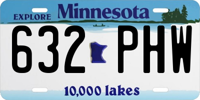 MN license plate 632PHW