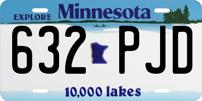 MN license plate 632PJD