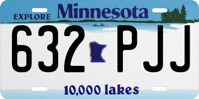 MN license plate 632PJJ