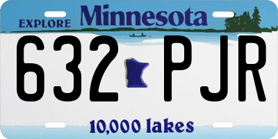 MN license plate 632PJR
