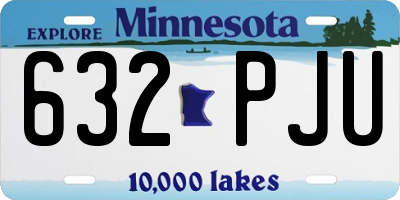 MN license plate 632PJU