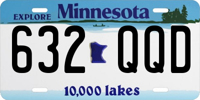 MN license plate 632QQD