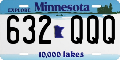 MN license plate 632QQQ