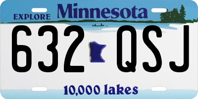 MN license plate 632QSJ