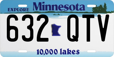 MN license plate 632QTV