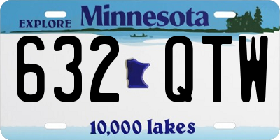 MN license plate 632QTW