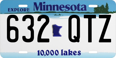 MN license plate 632QTZ