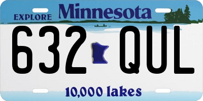MN license plate 632QUL