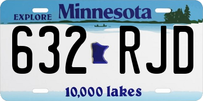 MN license plate 632RJD