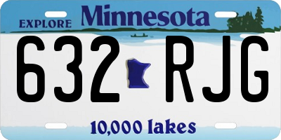 MN license plate 632RJG