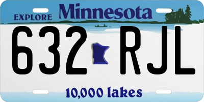 MN license plate 632RJL