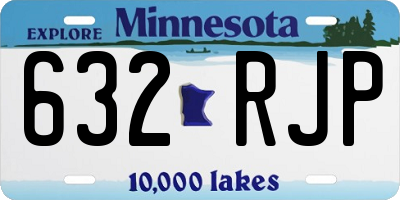 MN license plate 632RJP