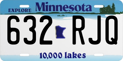 MN license plate 632RJQ
