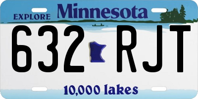 MN license plate 632RJT