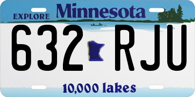 MN license plate 632RJU