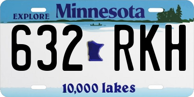 MN license plate 632RKH
