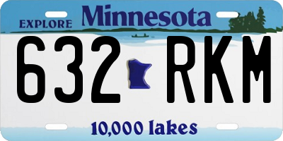 MN license plate 632RKM