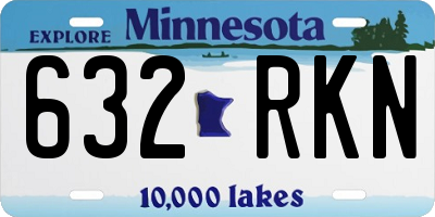 MN license plate 632RKN