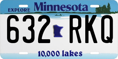 MN license plate 632RKQ