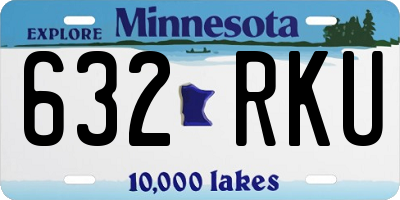 MN license plate 632RKU