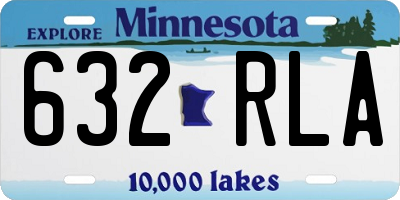 MN license plate 632RLA