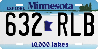 MN license plate 632RLB