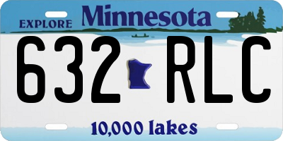 MN license plate 632RLC