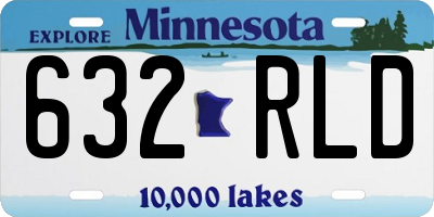 MN license plate 632RLD