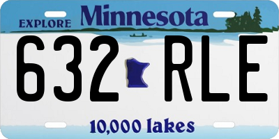 MN license plate 632RLE