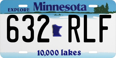 MN license plate 632RLF