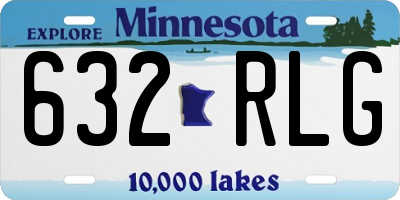 MN license plate 632RLG