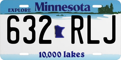 MN license plate 632RLJ