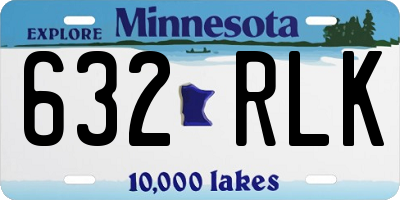 MN license plate 632RLK