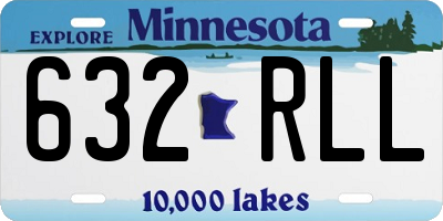 MN license plate 632RLL