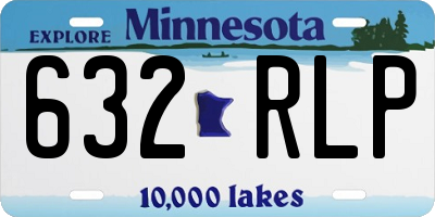 MN license plate 632RLP