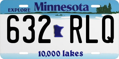 MN license plate 632RLQ