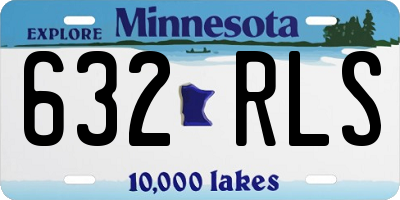 MN license plate 632RLS