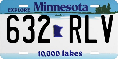MN license plate 632RLV