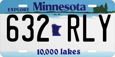 MN license plate 632RLY