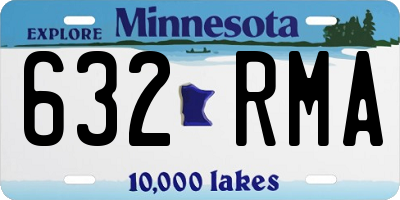 MN license plate 632RMA